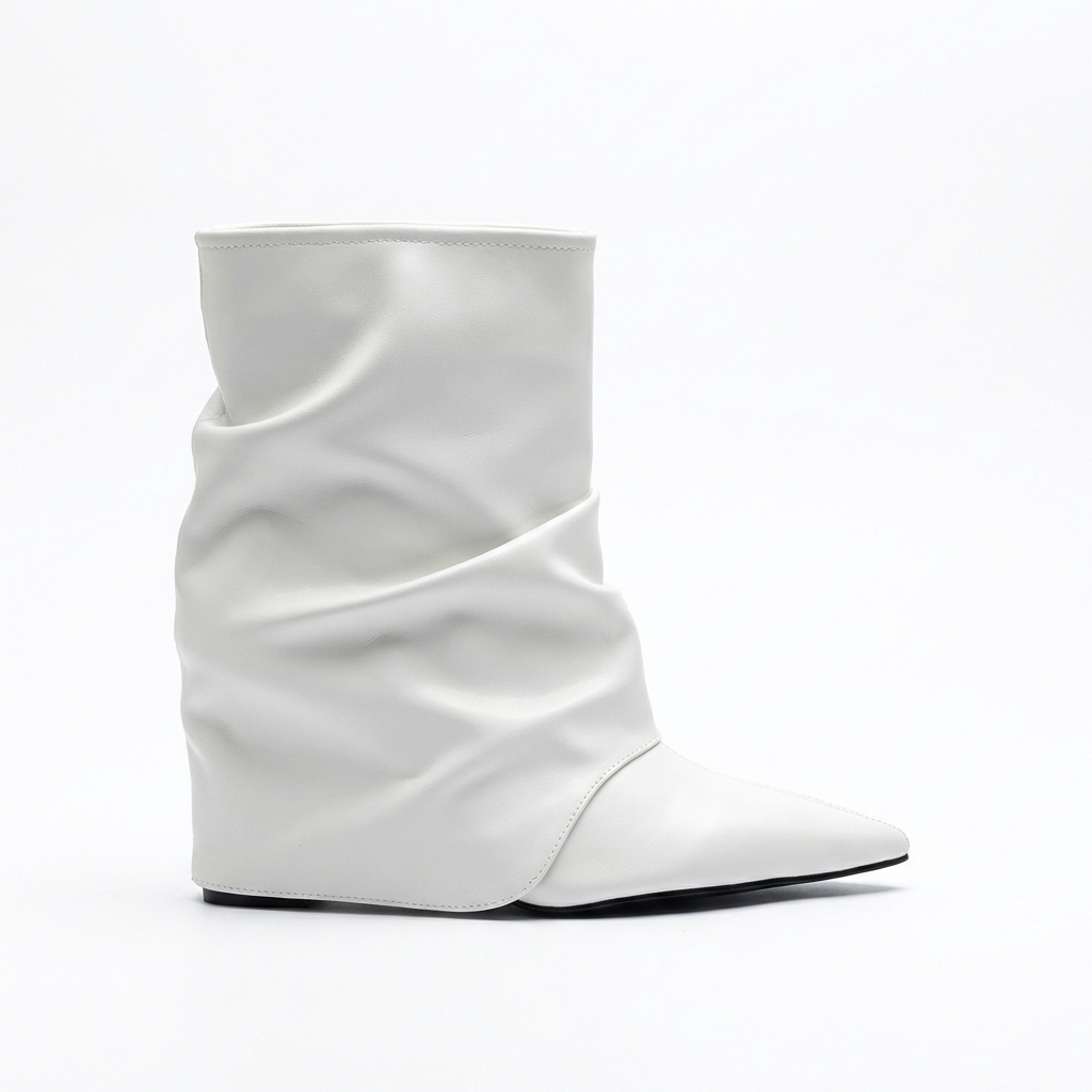 Botte haute blanc Synthétique Femme - Santiags blanches élégantes et modernes 3