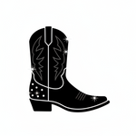 Santiag Noire Strass