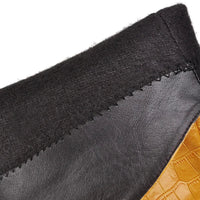 Santiag haute blanc Synthétique Femme - Talon compensé, motif python élégant 2