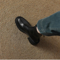 Santiag mi-haute noir Simili Cuir Femme - Élégance moderne avec talons carrés 1