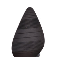 Botte haute noir Synthétique Femme - Santiags noires avec denim effiloché 2