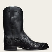 Santiag mi-haute noir Simili Cuir Homme - Bottes crocodile modernes avec bout pointu 3