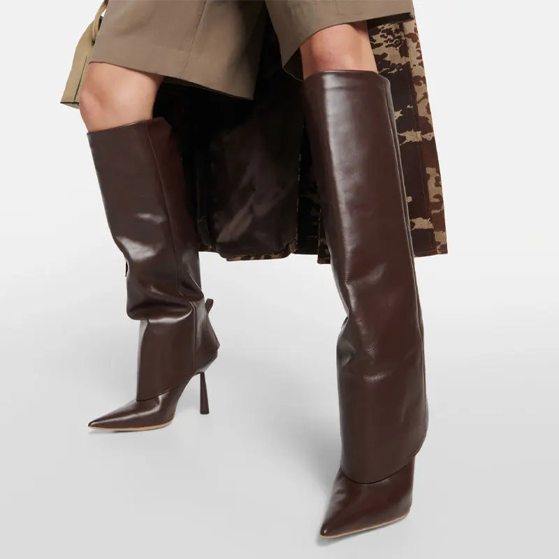 Santiag haute blanc Synthétique Femme - Botte pointue élégante style peau crocodile