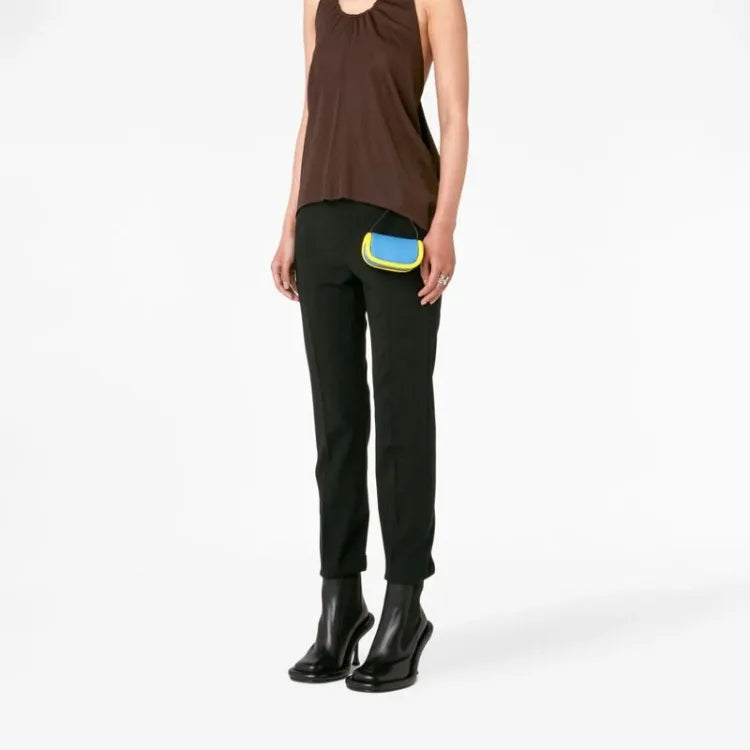 Bottine à talon noir Synthétique Femme - Talon élancé incurvé élégant 2