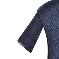 Botte haute noir Synthétique Femme - Santiags noires avec denim effiloché 3