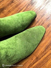 Santiag haute camel Daim Femme - Élégantes bottes à bout pointu moderne 1