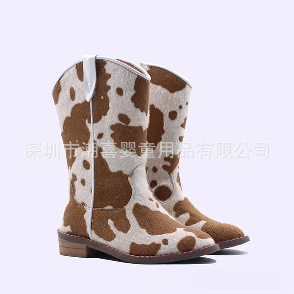 Santiag mi-haute rose à paillettes Synthétique Fille - Rose pailleté, détails festifs éclatants