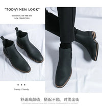 Santiag mi-haute camel Simili Cuir Homme - Élégance discrète avec bout pointu 1