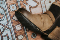 Santiag haute marron Synthétique Femme - Ornée de motifs floraux élégants 3