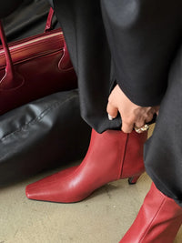 Santiag haute noir Cuir Femme - Élégance moderne pointue et sophistiquée 3