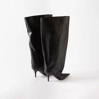 Santiag haute noir Synthétique Femme - Talon aiguille pour allure moderne chic 3