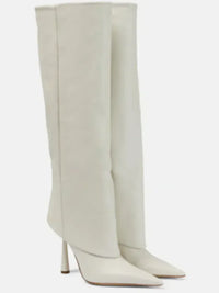 Santiag haute noir Synthétique Femme - Tige élégante et texture crocodile chic 4