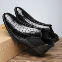 Santiag basse gris Simili Cuir Homme - Élégance moderne avec texture crocodile 3