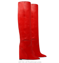 Santiag basse noir Daim Synthétique Femme - Elégance moderne avec talon compensé 3