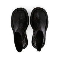 Santiag mi-haute gris Daim Synthétique Femme - Haut talon fin, bout carré élégant 4