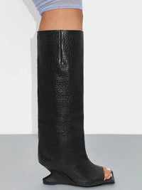 Santiag haute rouge Synthétique Femme - Talon sculptural et allure avant-gardiste 4