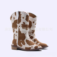 Santiag mi-haute multicolore Synthétique Fille - Brillantes bottes festives avec paillettes scintillantes 2