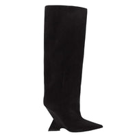 Santiag haute rouge Synthétique Femme - Design moderne avec talon angulaire unique 2