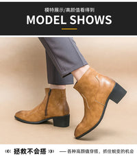 Santiag basse noir Synthétique Homme - Style western avec zippée pratique 3