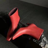 Santiag haute noir Cuir Femme - Élégantes bottes à talons fins sophistiquées 2