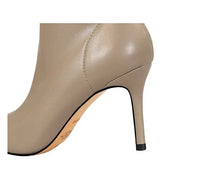 Santiag mi-haute marron Simili Cuir Femme - Élégance avec talon aiguille et couture fine 4