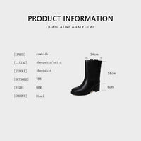 Santiag mi-haute marron Cuir Femme - Style moderne avec fermeture éclair pratique 1