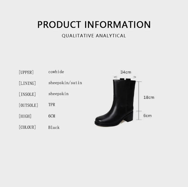 Santiag mi-haute marron Cuir Femme - Style moderne avec fermeture éclair pratique