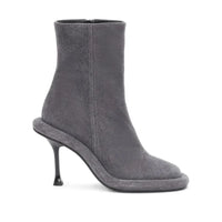 Santiag mi-haute noir Microfibre Femme - Conception moderne avec talons élancés 4