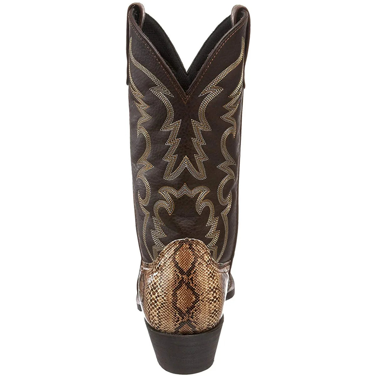 Santiag mi-haute marron Simili Cuir Homme - Style équestre avec broderies sophistiquées 4
