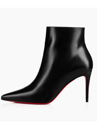 Santiag haute noir Daim Synthétique Femme - Sophistiquée à talon aiguille pointu 2