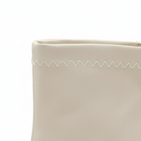 Bottine beige Simili Cuir Femme - Santiags modernes à bout carré distinctif 4