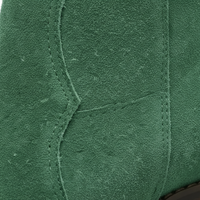 Santiag mi-haute vert Daim Femme - Talon carré et bout pointu western 4