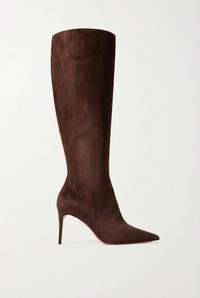 Botte haute marron Daim Synthétique Femme - Élégance western avec talon aiguille 2