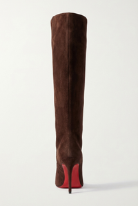 Botte haute marron Daim Synthétique Femme - Élégance western avec talon aiguille 3