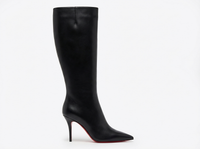 Botte haute noir Synthétique Femme - Talon rouge audacieux et sophistiqué 5