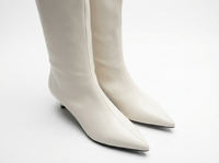 Santiag haute blanc Synthétique Femme - Bottes élégantes avec bout pointu distinctif 2