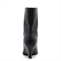 Botte haute noir Synthétique Femme - Design élégant avec bout ouvert moderne 3