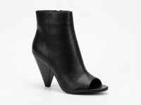 Botte haute noir Synthétique Femme - Design élégant avec bout ouvert moderne 4