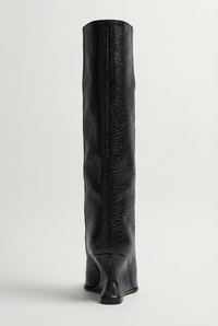 Botte haute noir Synthétique Femme - Bout ouvert futuriste et moderne 4