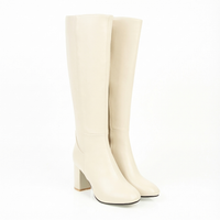 Botte haute beige Synthétique Femme - Élégance beige au style western moderne 1