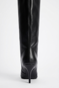 Botte haute noir Synthétique Femme - Talon aiguille et silhouette affirmée 3