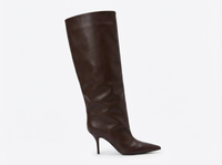 Botte haute marron Synthétique Femme - Élégance occidentale avec talon aiguille 1