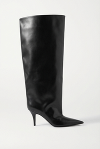 Botte haute noir Synthétique Femme - Santiag noire à talon aiguille 1