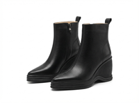 Bottine à talon noir Synthétique Femme - Santiags modernes avec bout pointu élégant 1