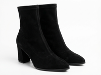 Bottine noir Daim Femme - Santiags élégantes à bout pointu stylé 1