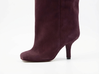 Botte haute violet Daim Synthétique Femme - Santiags violettes au charme sobre 1