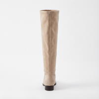 Santiag haute beige Daim Femme - Talon carré élégant et bout pointu 3
