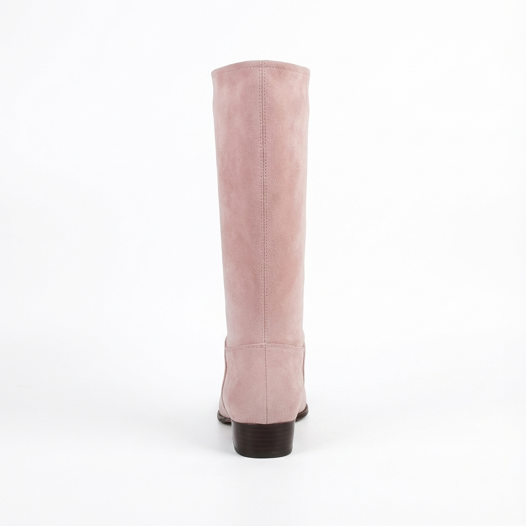 Santiag haute rose Daim Femme - Élégance avec allure subtile et moderne 3