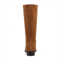 Santiag haute camel Daim Femme - Élégantes bottes à bout pointu moderne 3