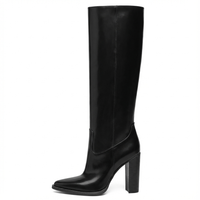 Botte haute noir Synthétique Femme - Bottes santiags modernes élégance et confort 2